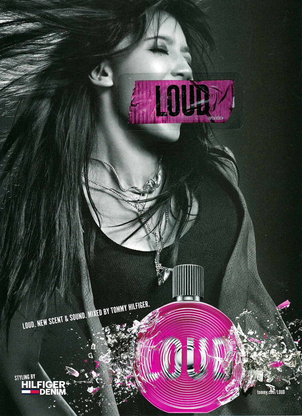 Magazine with scent strip