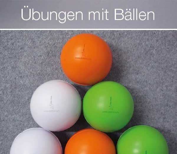 Übungen mit Bällen zur Selbstmassage und Faszienlockerung - Übungsprogramm der Praxis