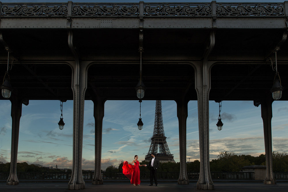 6. Paris Pre Wedding Anniversary Pre Wedding Engagement Shoot - Bir Hakeim, Eiffel Tower., Inception Bridge.jpg