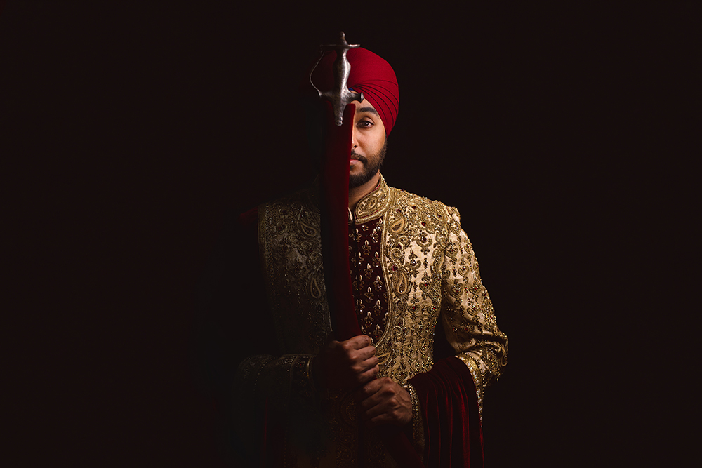 0.3.2A Sikh Wedding Day Shoot Portrait Groom - Southall Gurdwara.jpg