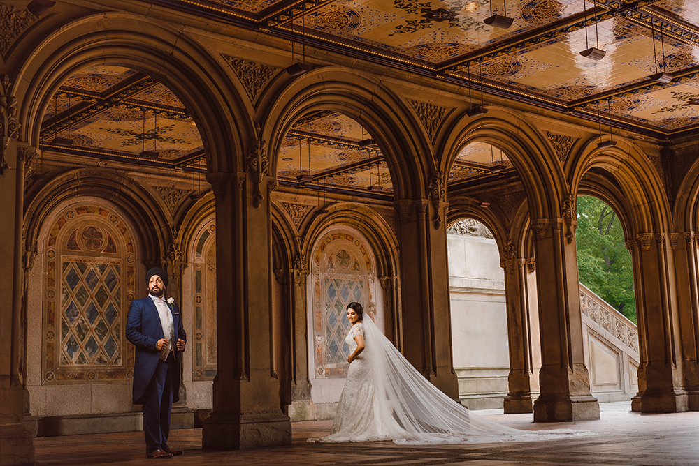 0.3.2A Sikh Wedding Day Shoot Couple Shoot New York Bethesda Terrace Central Park - .jpg