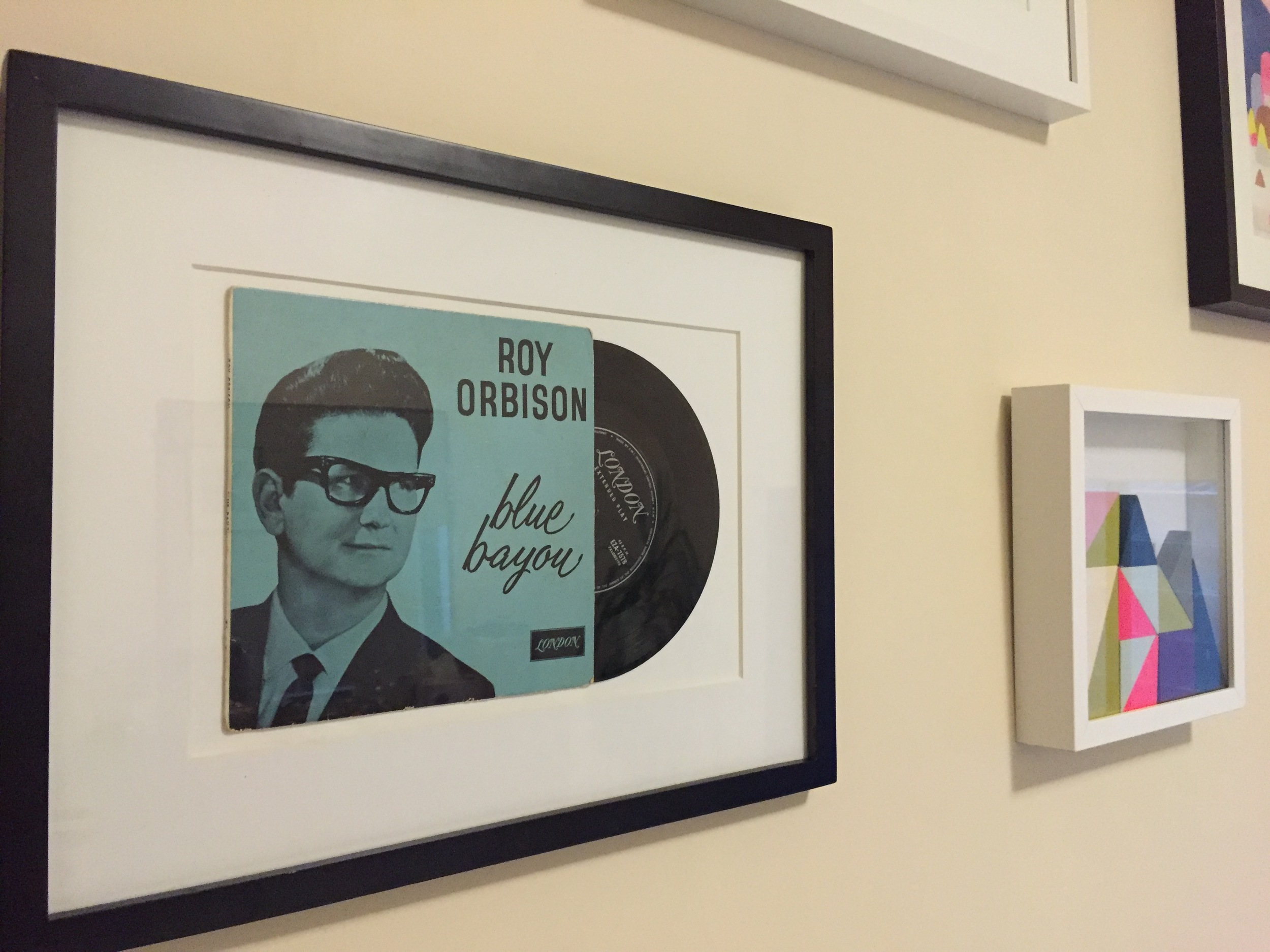 Up close of the Roy Orbison DIY artwork.