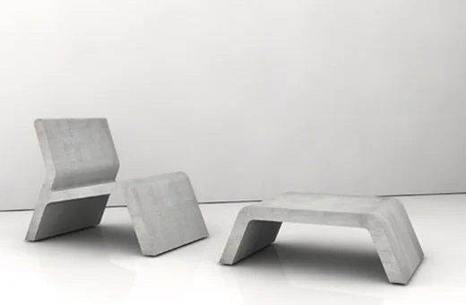 MÖBELKOLLEKTION AUS BETON