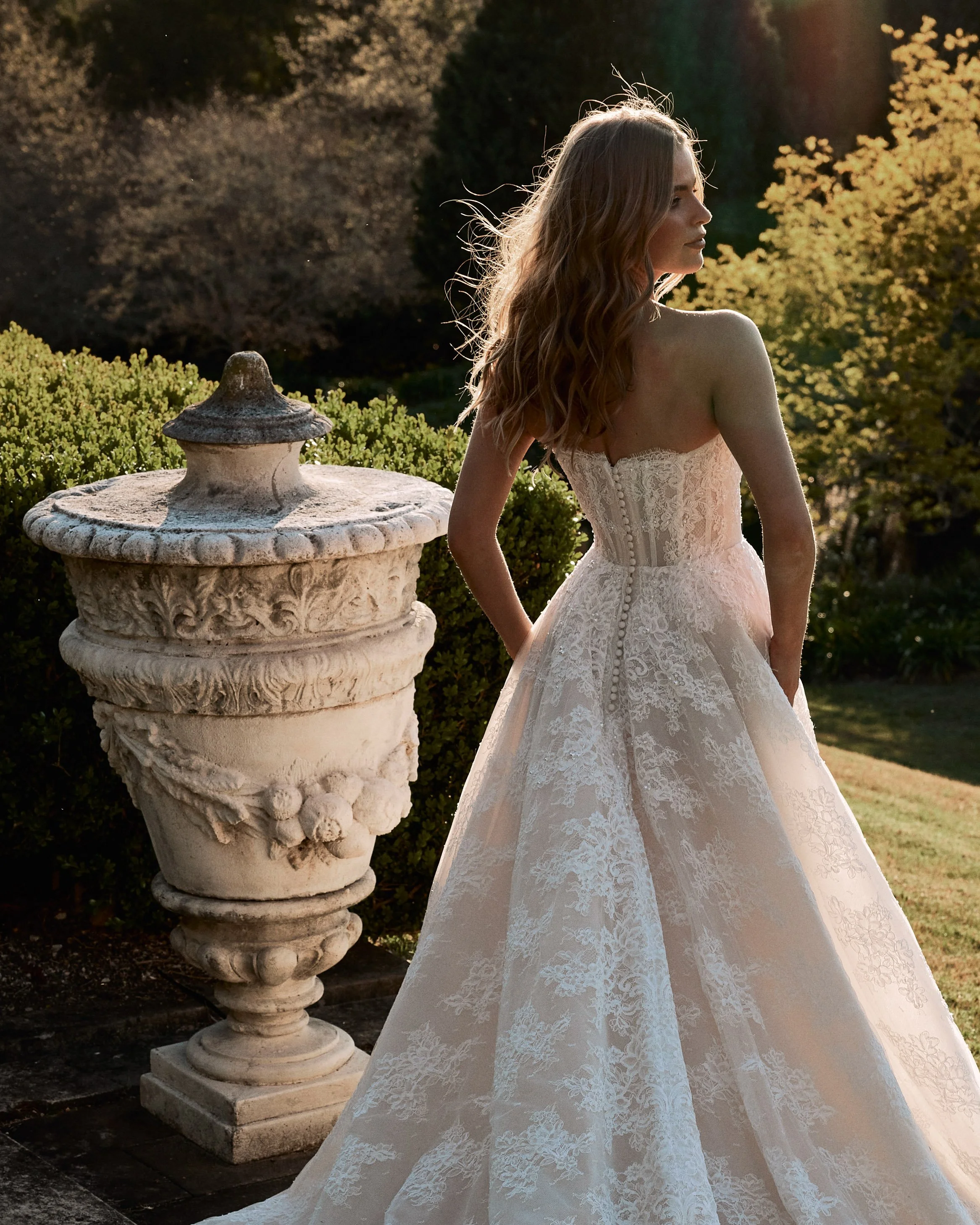 belle wedding dress Disney Fairytale Weddings With beaded floral lace over mikado Belle Disney Weddings | Dotty