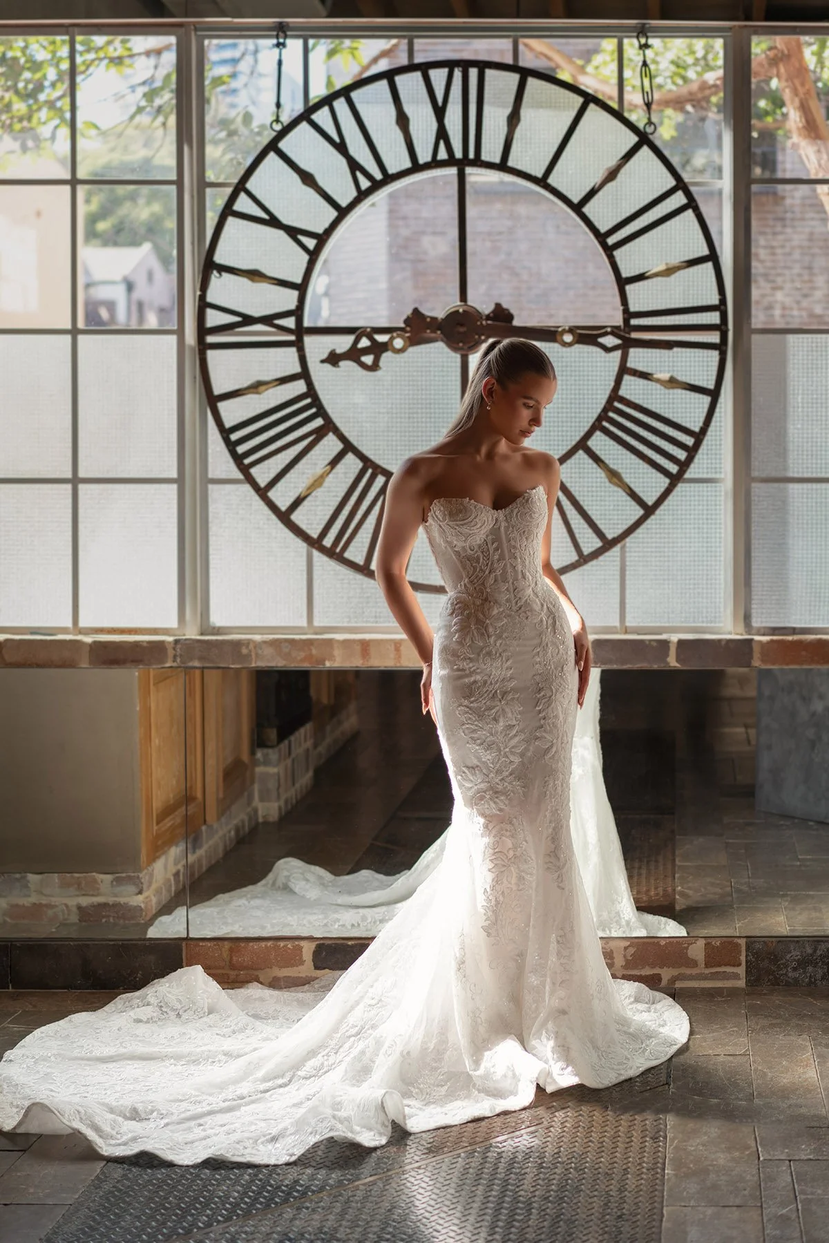 designer wedding dress copies Faye Fit and Flare with Overskirt | Romantic Bridal Gown — Blanche Bridal Size:9-9,5 US / 42 Riviera Botanica midi dress Sherri Hill 52582 Dress Ball gown