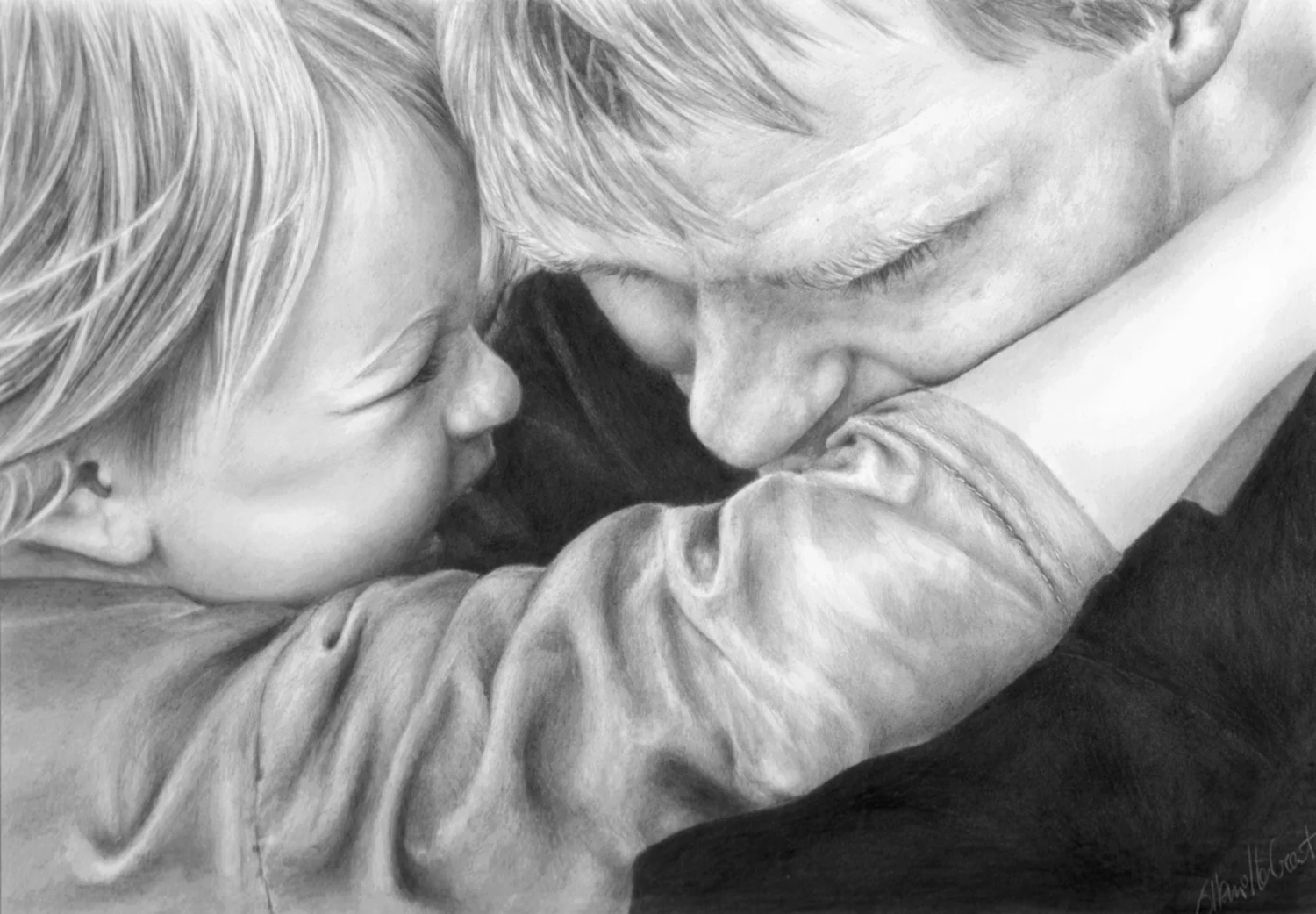 Quality Time, graphite on paper SOLD