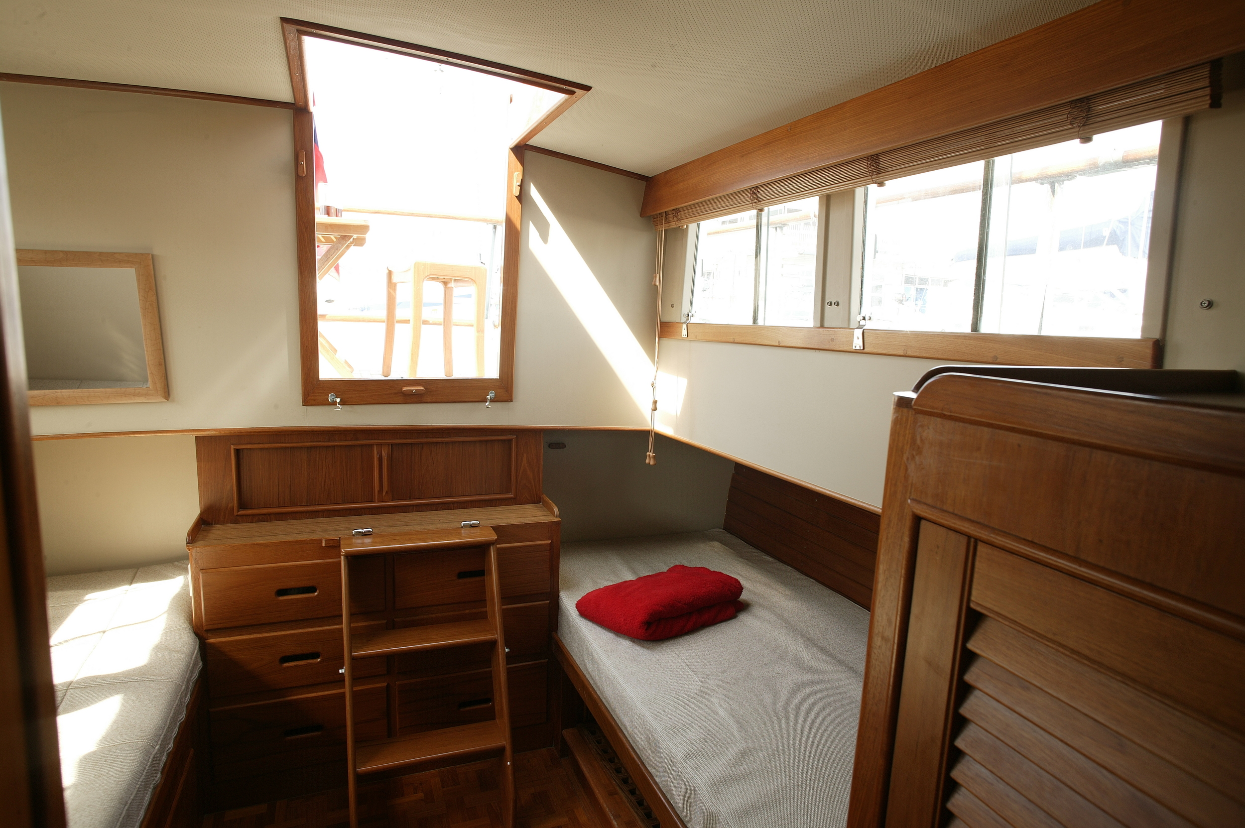 Remodeled aft cabin.