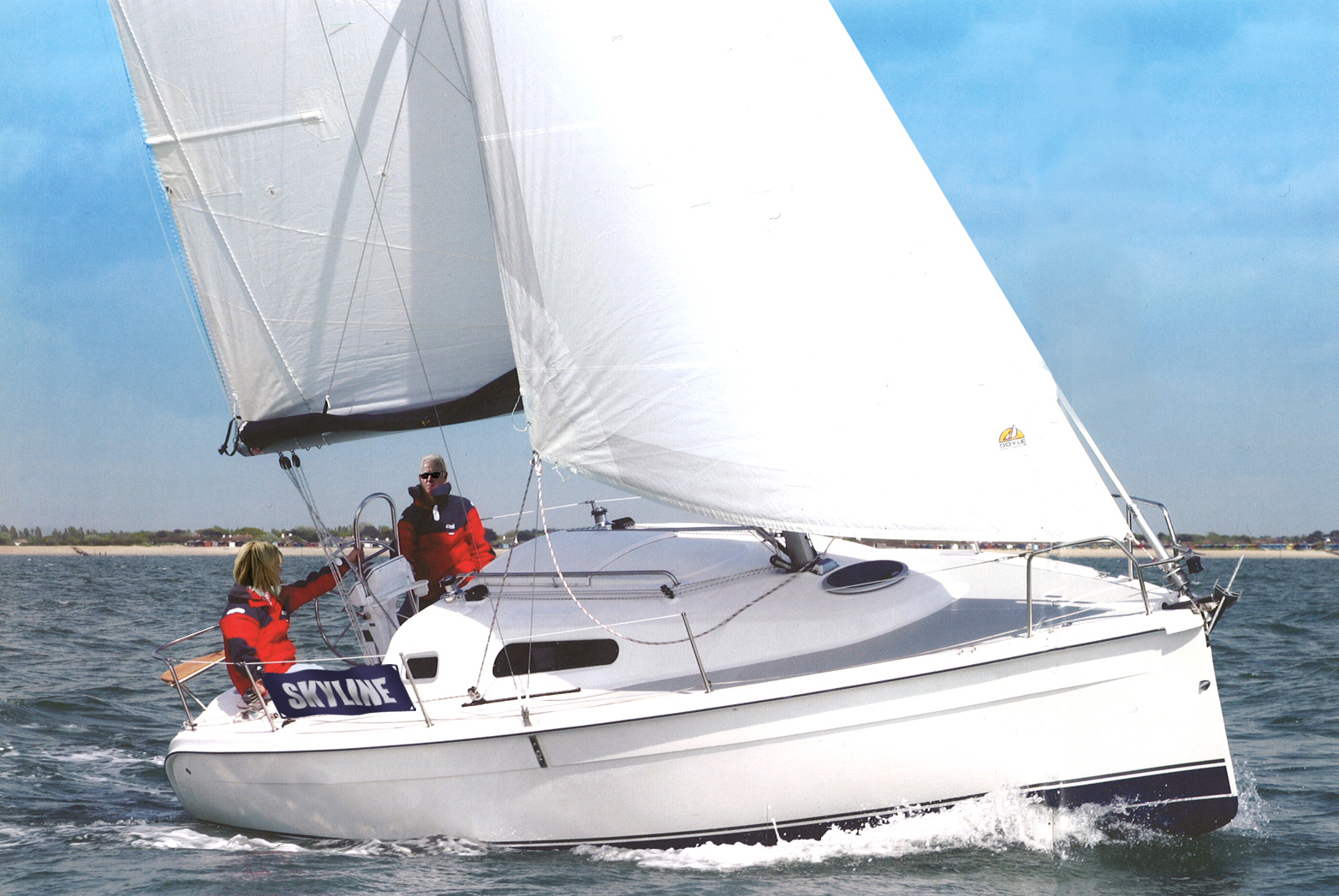 27 ft sailing boat named 'Skyline'. 