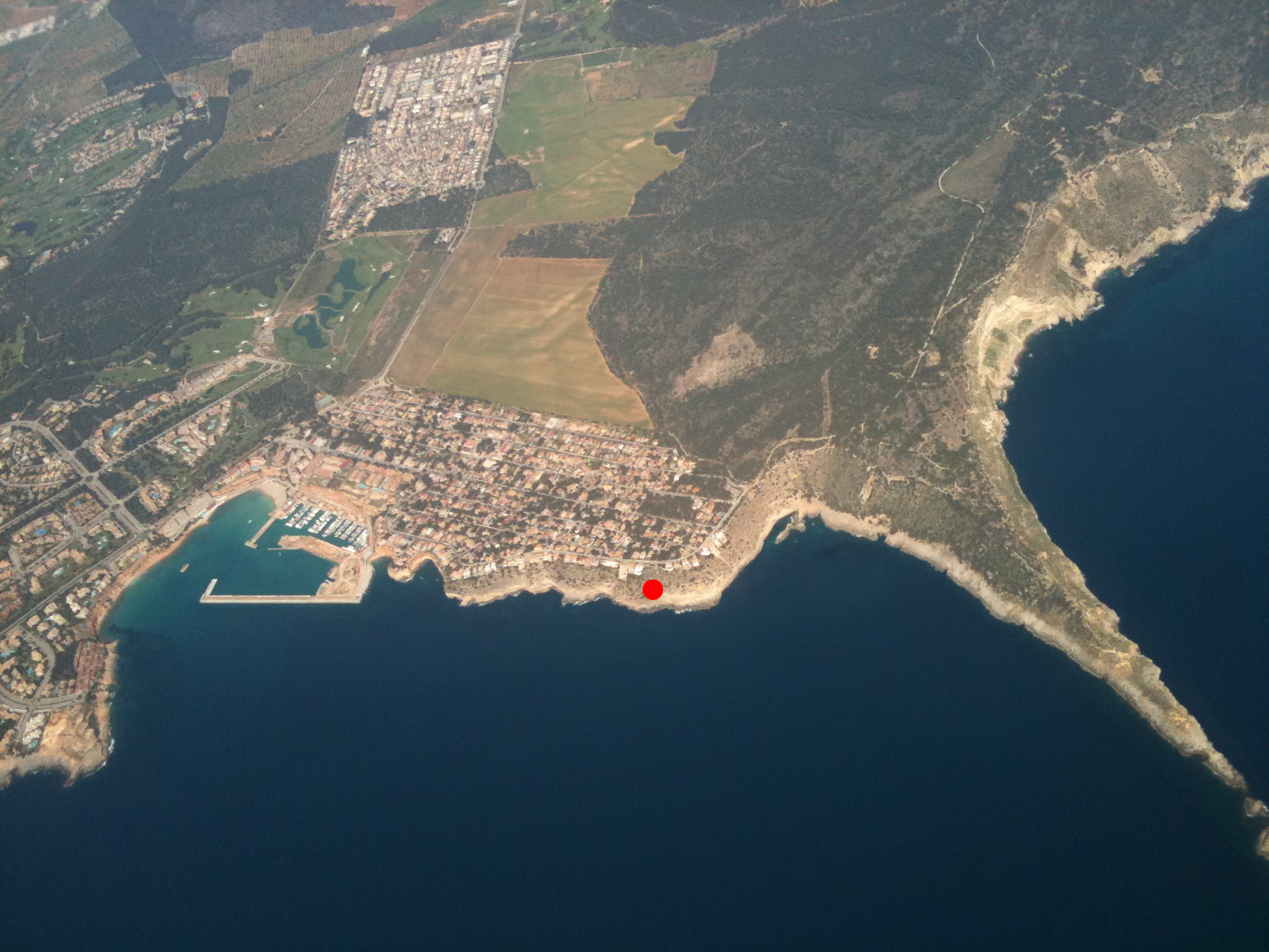 Location of Skyhigh and Cielo in Port Adriano , Mallorca.