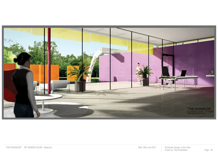 Skywood redecorated in a 'Mexican' style for the Ridley Scott movie The Counselor .