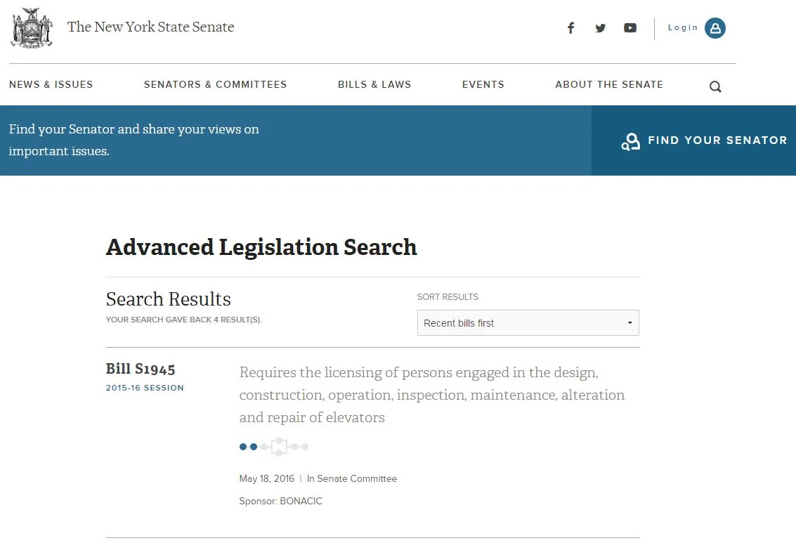 Where did NY Bill S1945 go? 