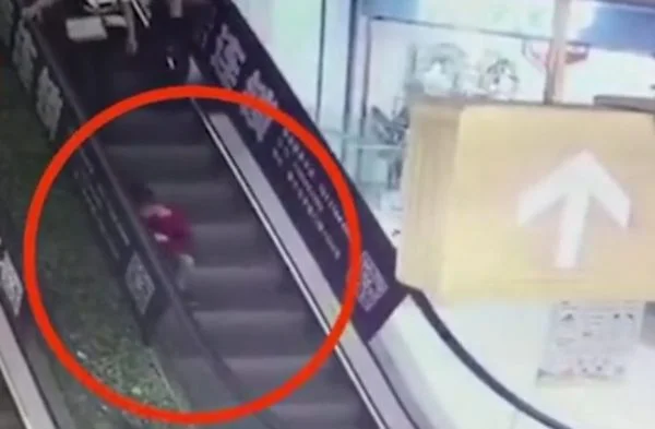 A child sits while riding an escalator, looses part of a finger and the parents demand the mall pay for medical bills. Visit www.eesf.org to learn more about how to properly ride an escalator. Parents teach your kids this please!