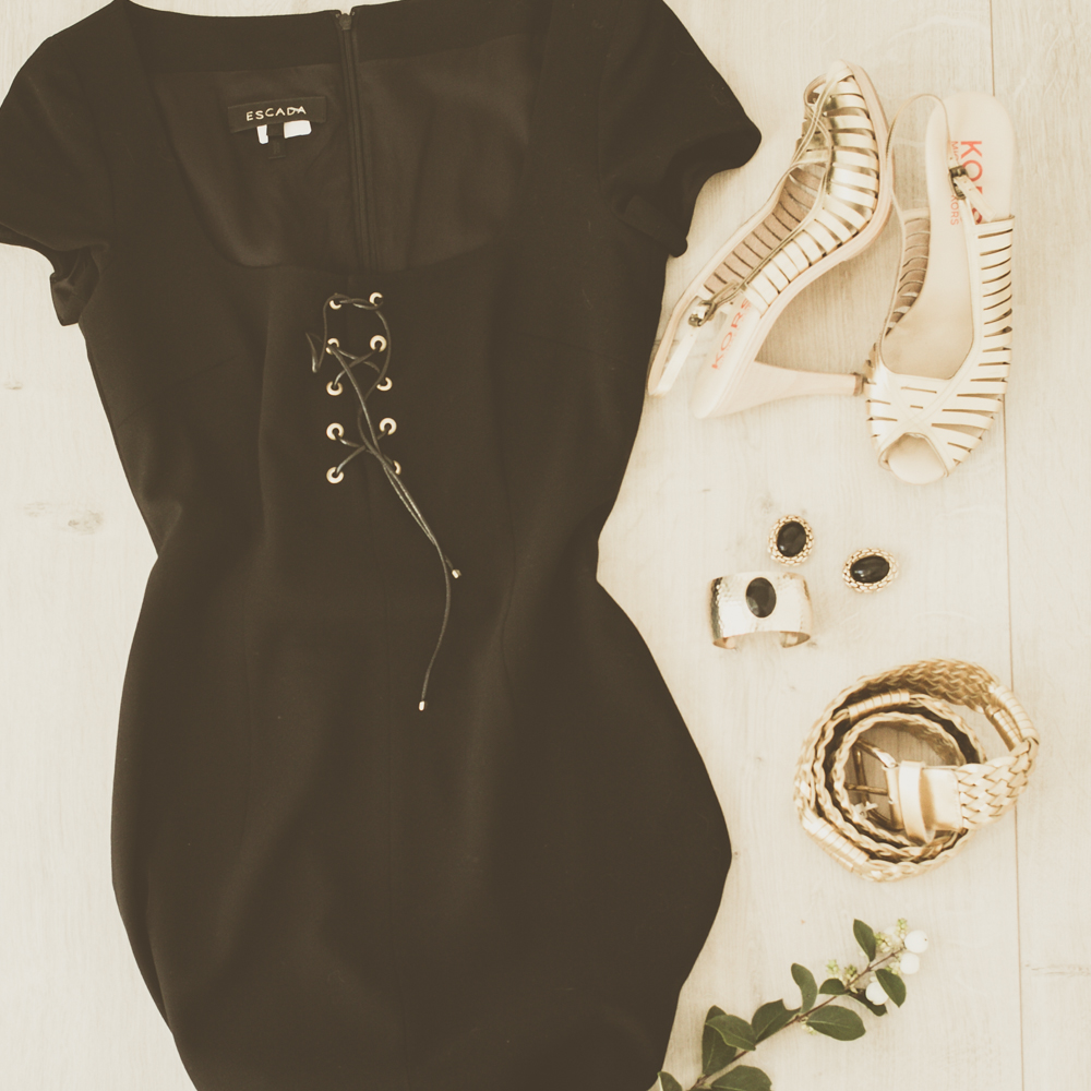 Escada black dress