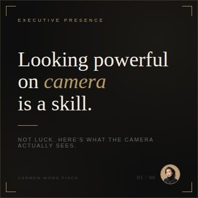 Most people think a great photo comes down to the photographer.

It doesn&rsquo;t.

It starts with what you wear.

After years behind the lens, here&rsquo;s what I know: the camera doesn&rsquo;t see you the way a room does. 

It flattens. It compress