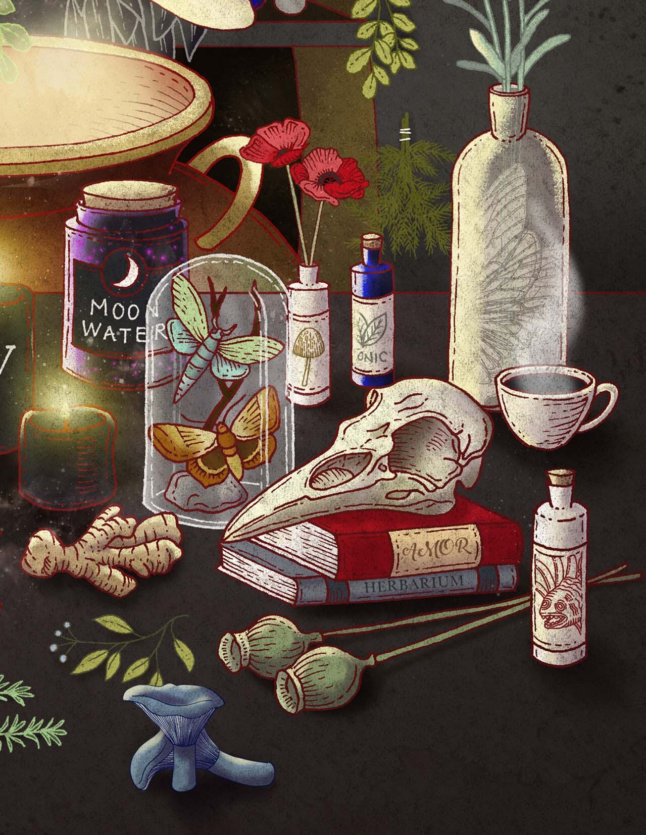  BUST magazine Illustration: Ale De la Torre  Editorial art. Editorial artwork. Editorial illustration 