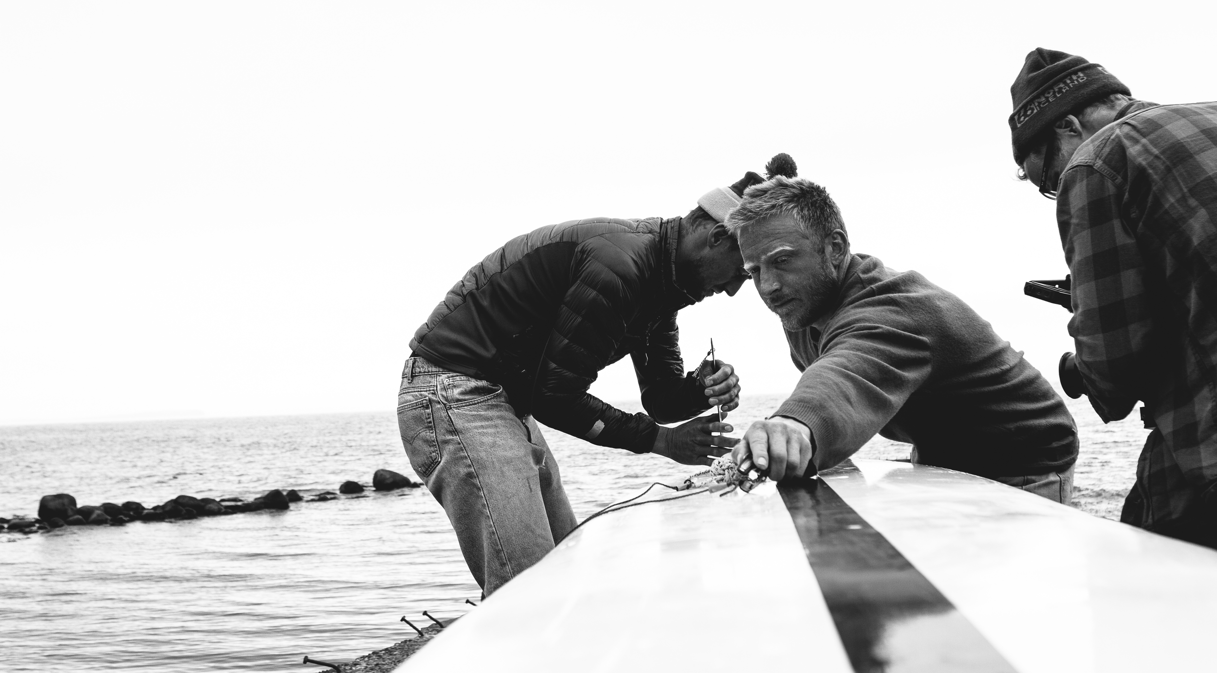 Important boat repairs being carried out