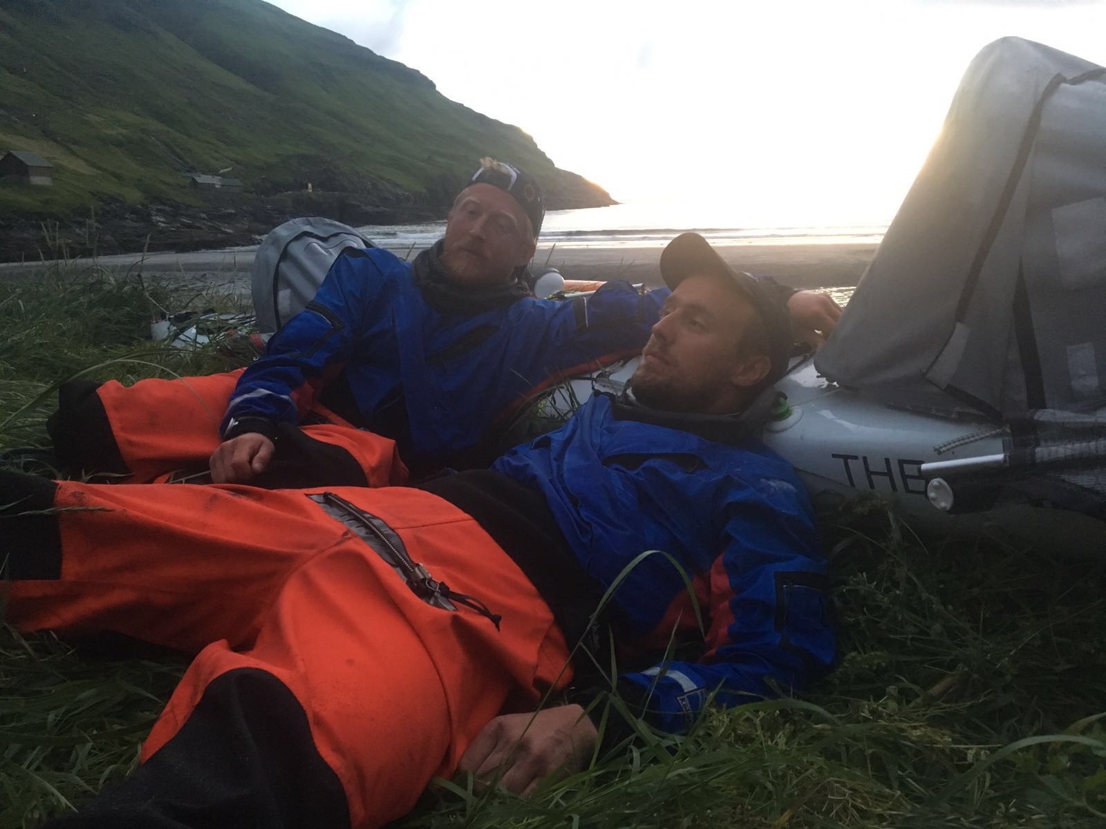 TAKEN JUST AS THEY GOT IN ON FRIDAY MORNING - EXHAUSTED!