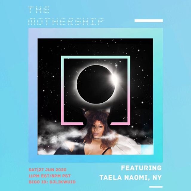 Black music double header tomorrow:
7pm dance and music at @cumbedance ig live &bull; 
11pm The Mothership on BIGO with the dopeness that is @likwuid