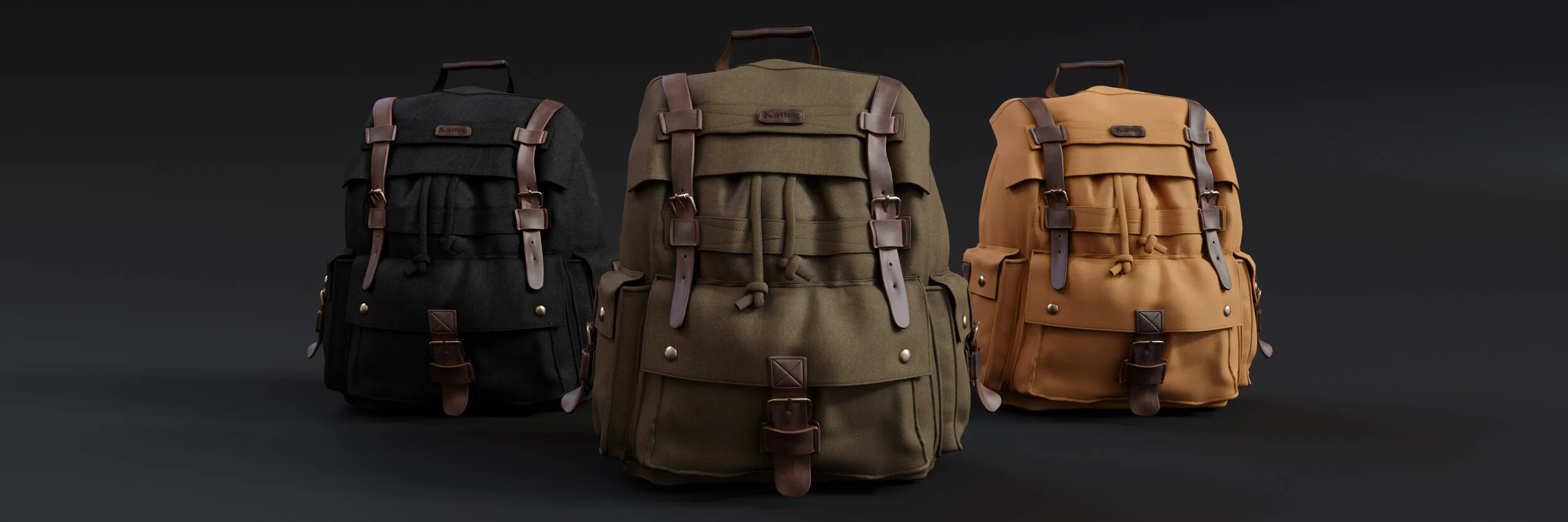 kattee canvas backpack