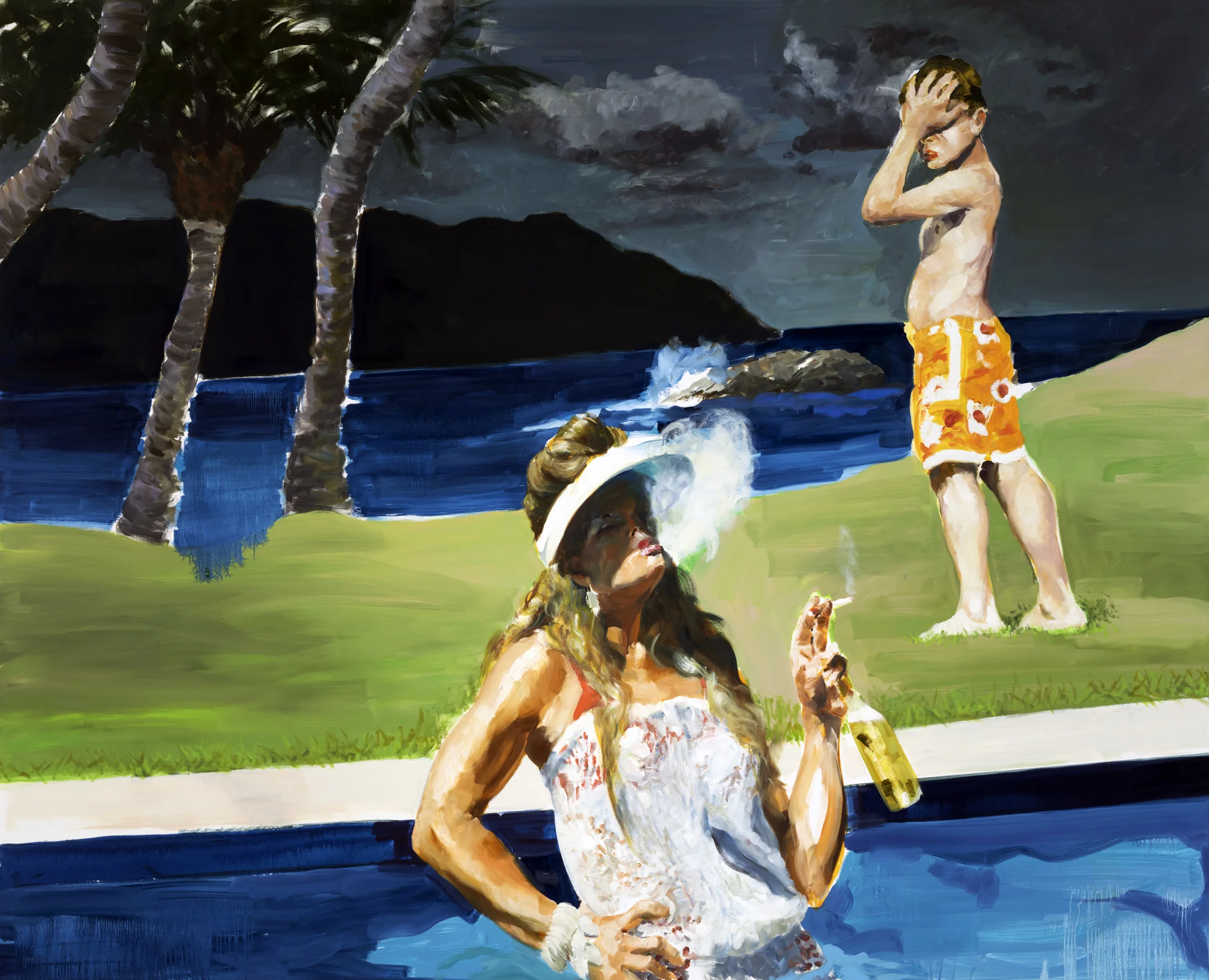 Island of the Cyclops: The Early Years 2018. Oil on Linen. 80 x 98 inches