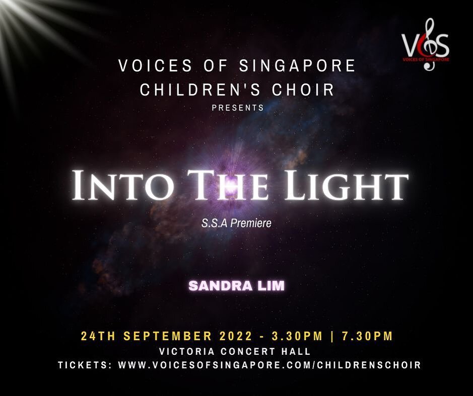 Come join us for a music-filled Saturday! I&rsquo;m delighted to share the premiere of the SSA version of &ldquo;Into the Light&rdquo; with everyone. 🎶
Tickets are available via the link in my bio! 
I&rsquo;d be attending the 730pm show, see you the