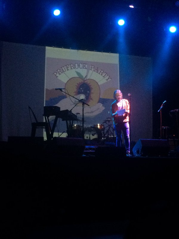 Eileen Myles read the entire "Love Song of J. Alfred Prufrock" BACKWARDS. Universe the disturb dare I do?