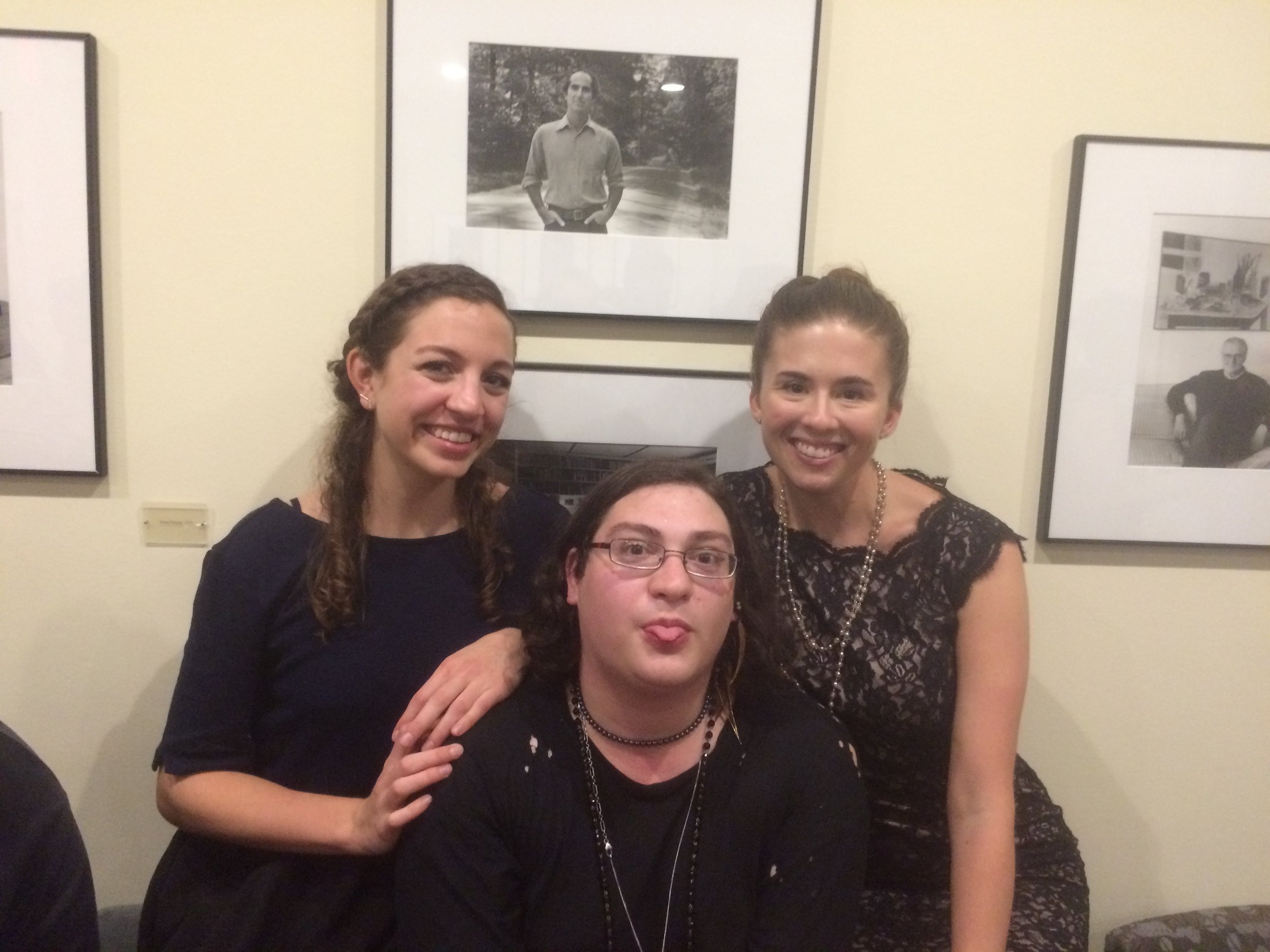 Poetry Editor, Jessica Modi with Former Poetry Editors, Chase Berggrun and Linda H. Dolan. 