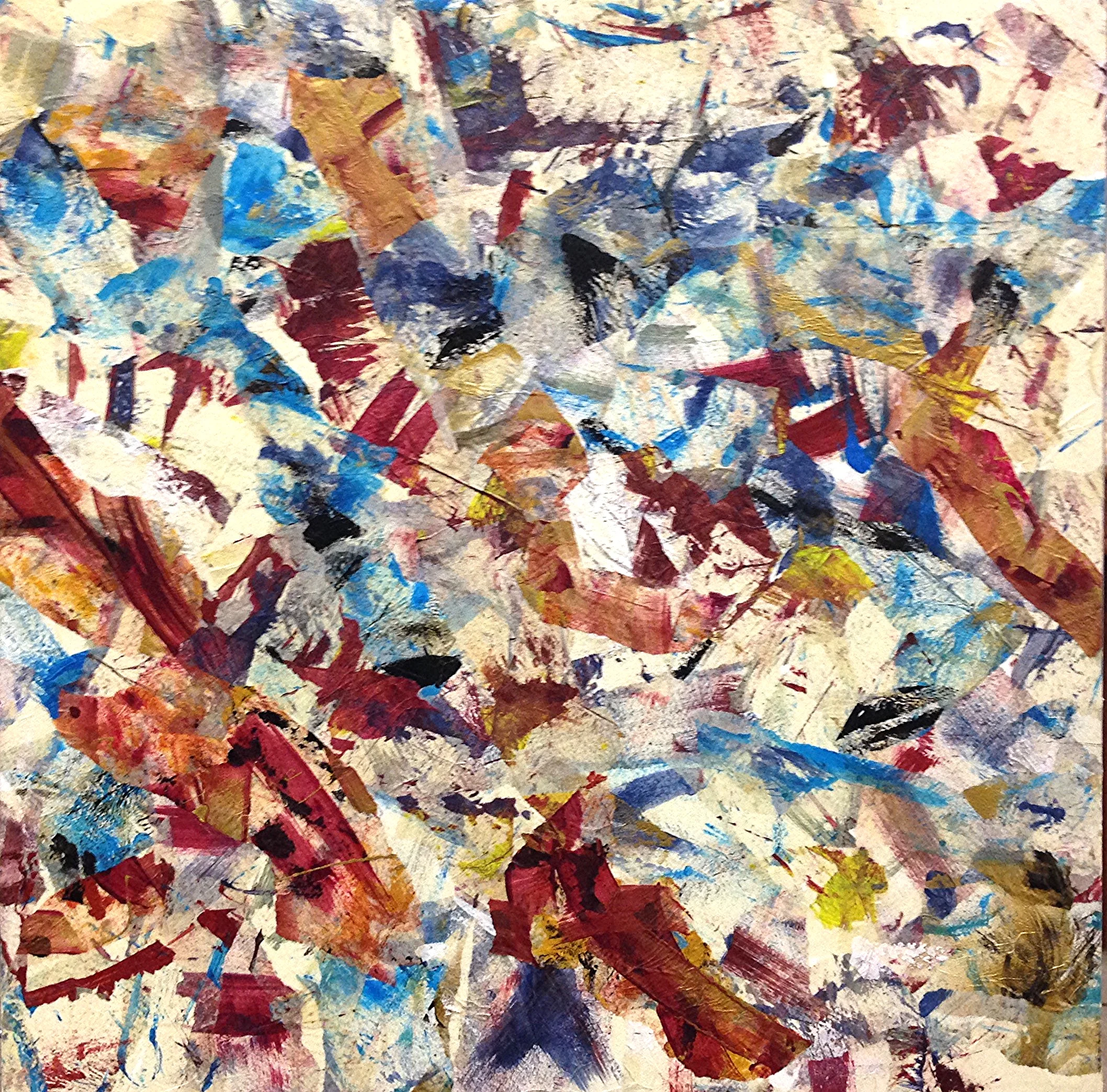 Candlelight III (Candlelight Series): Mixed media on canvas