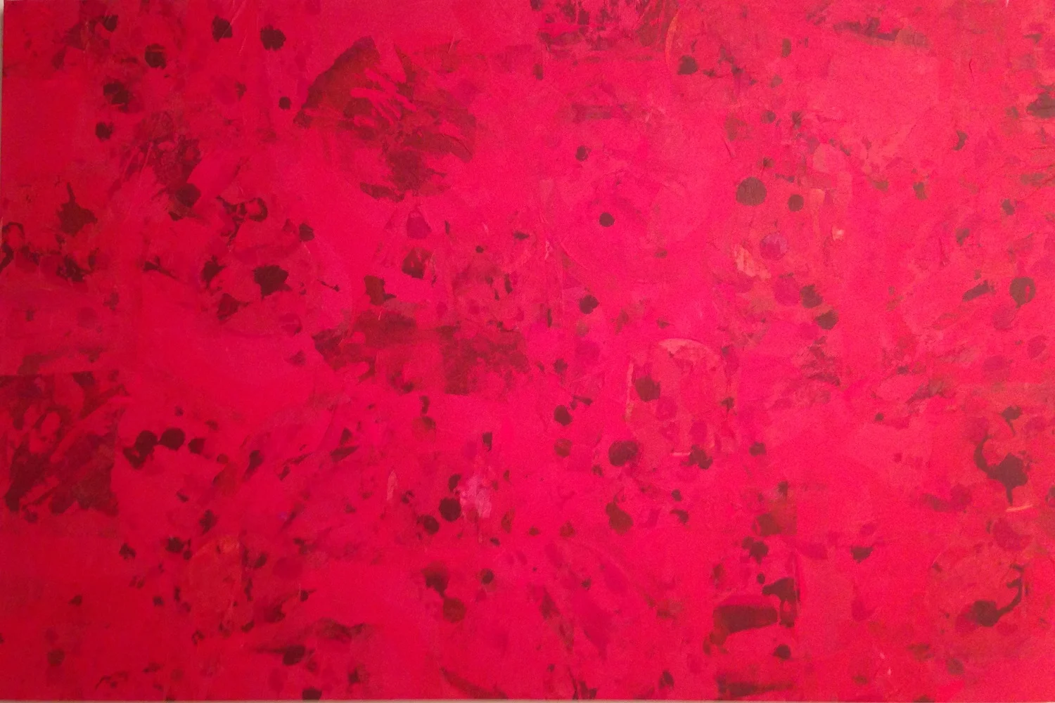 Garnet Sea: Mixed media on canvas