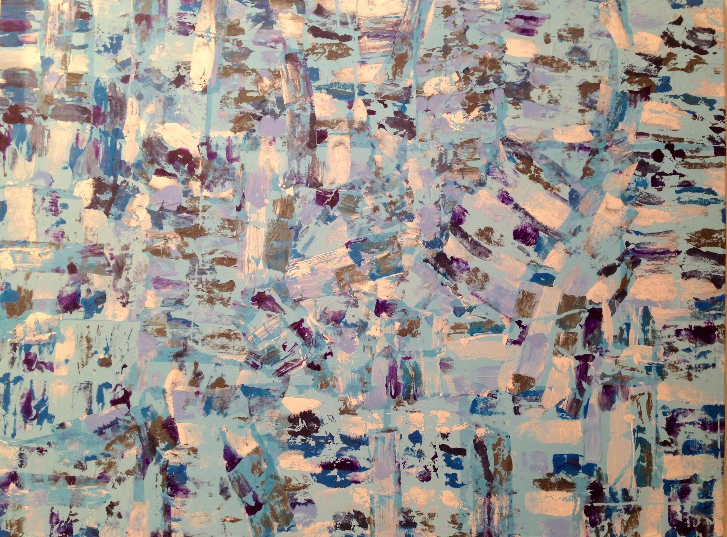 Skywater: Mixed media on canvas