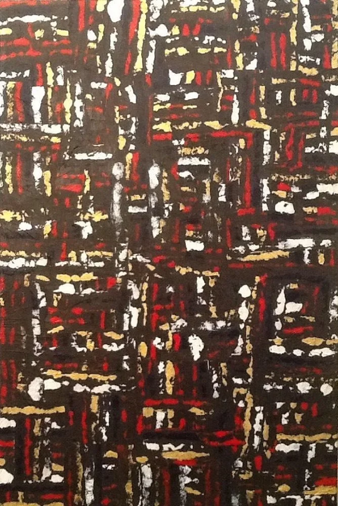 No Way of Knowing: Mixed media on canvas
