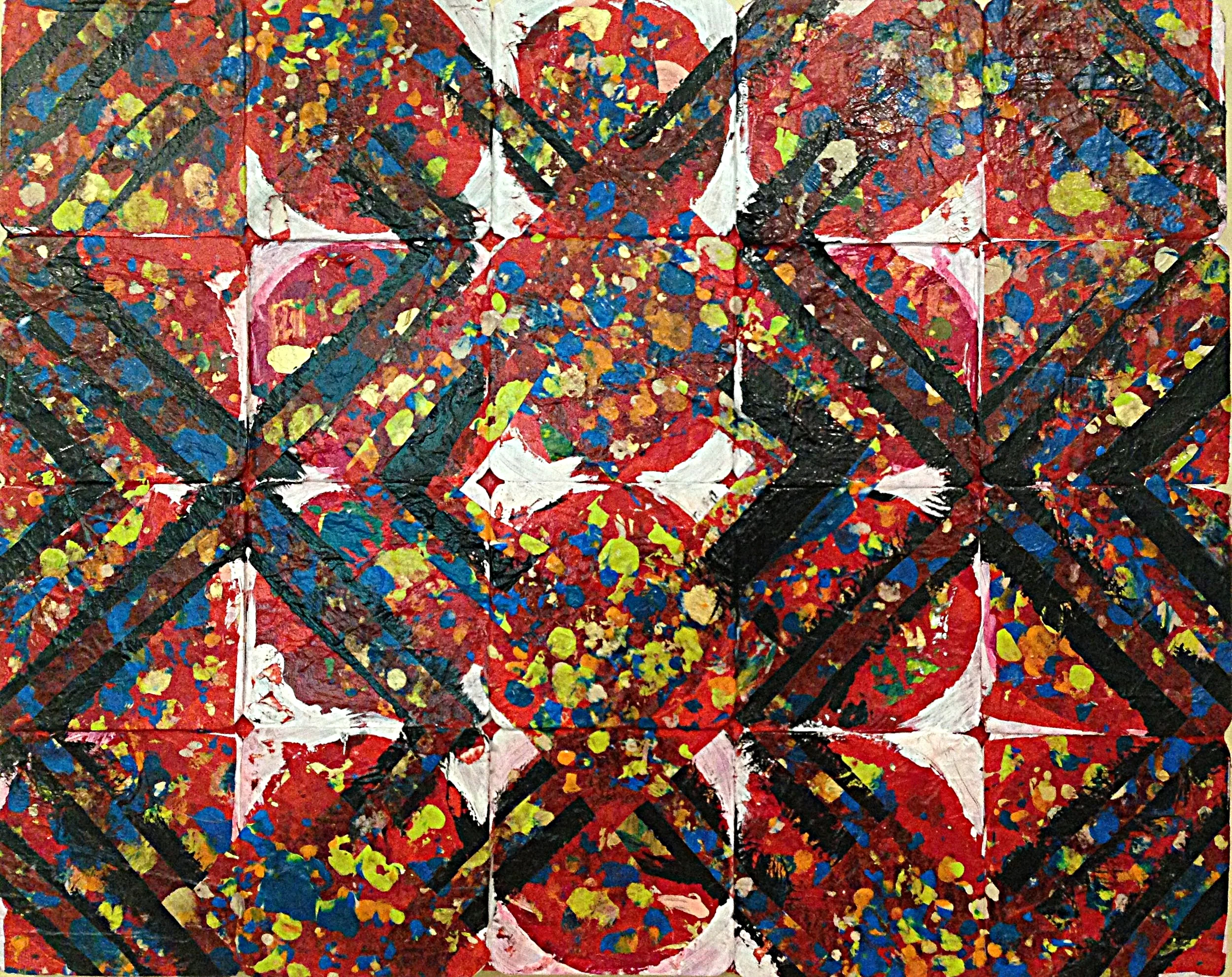Fading Back and Forth: Mixed media on canvas