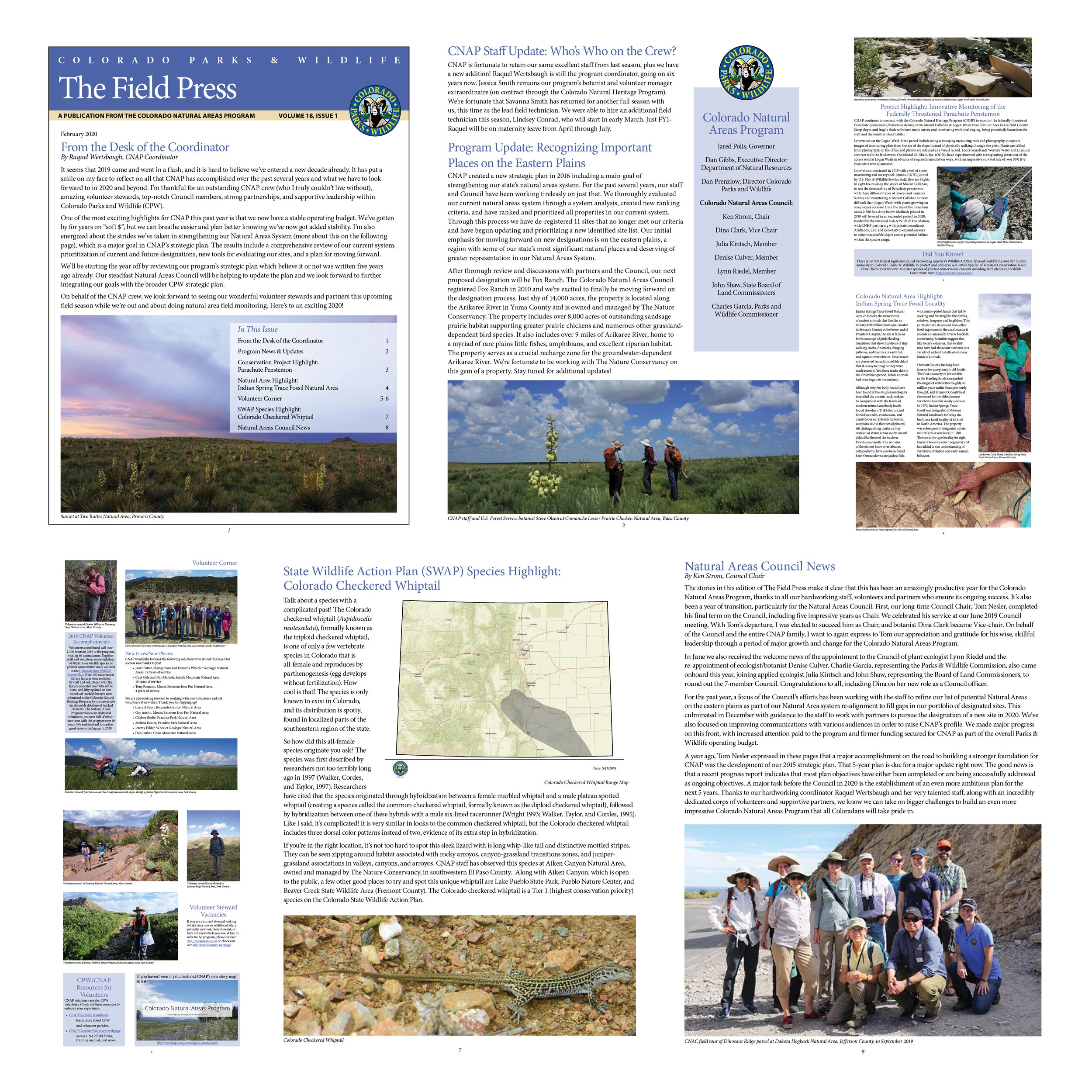 Colorado Natural Areas Program 2020 Newsletter