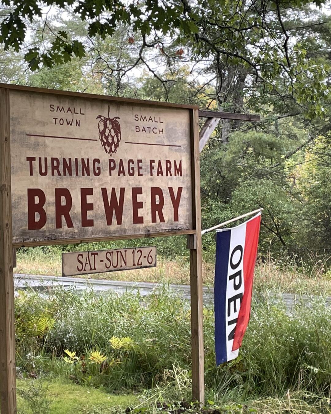 A diversion for a rainy afternoon- we took @Mary Lou Brown and @Richard Brown on a ride up to Monson and visited with our friends Tim and Joy for a bit at their Turning Page Farm. They have a really great little goat farm and brewery experience. We h