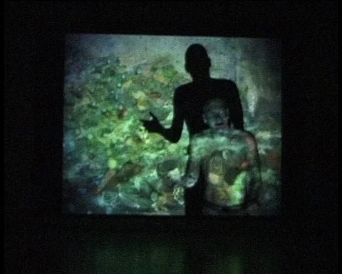  Installationprojection on loop   A soldier is told to do a simple exercise, while his own multiple images appear in the form of the projection. He is alone in the studio in the dark. He gradually becomes confused and paranoid.    https://vimeo.com/1