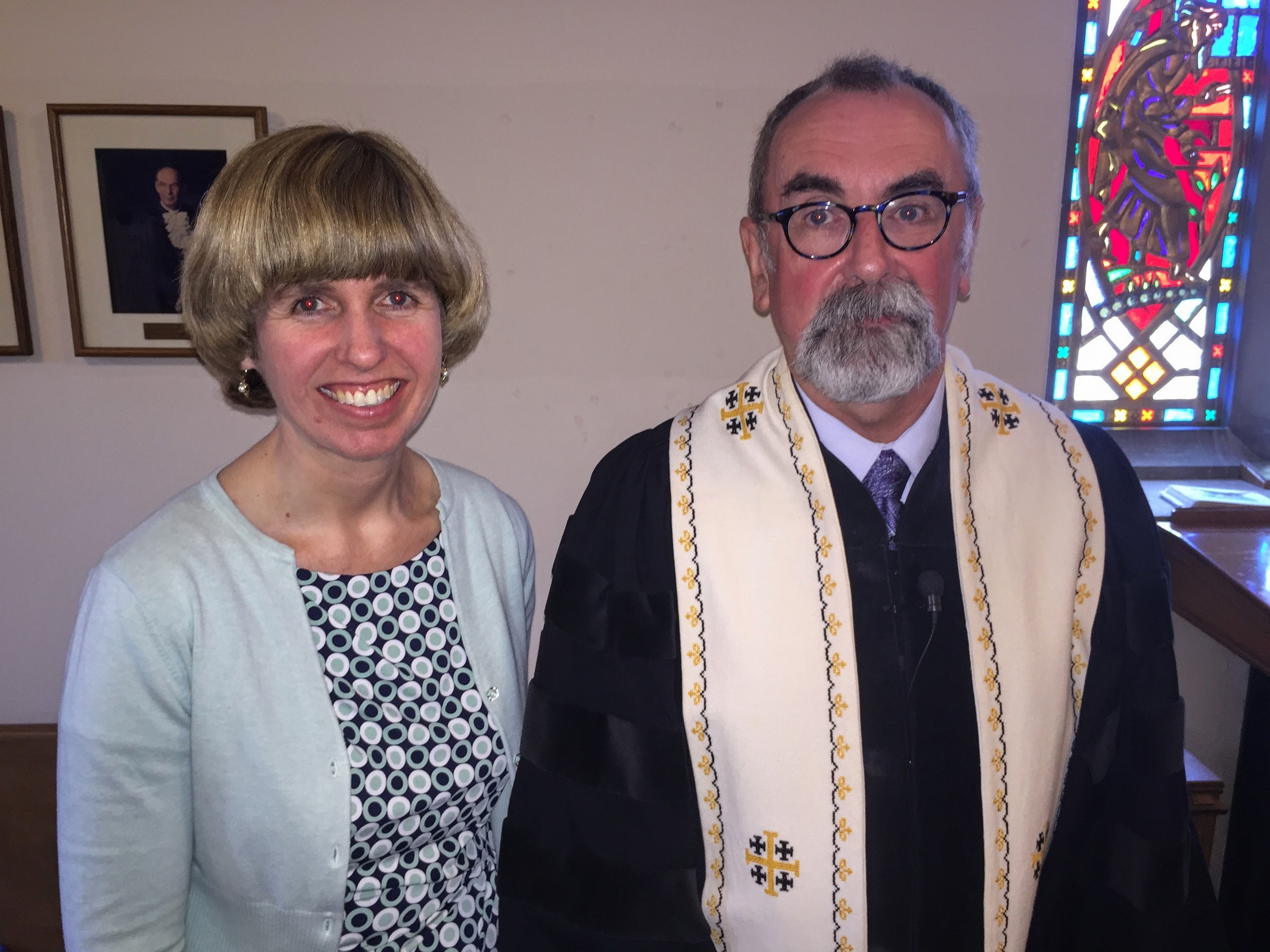 Rev. Lara Scholey and Rev. Dr. Laurence DeWolfe