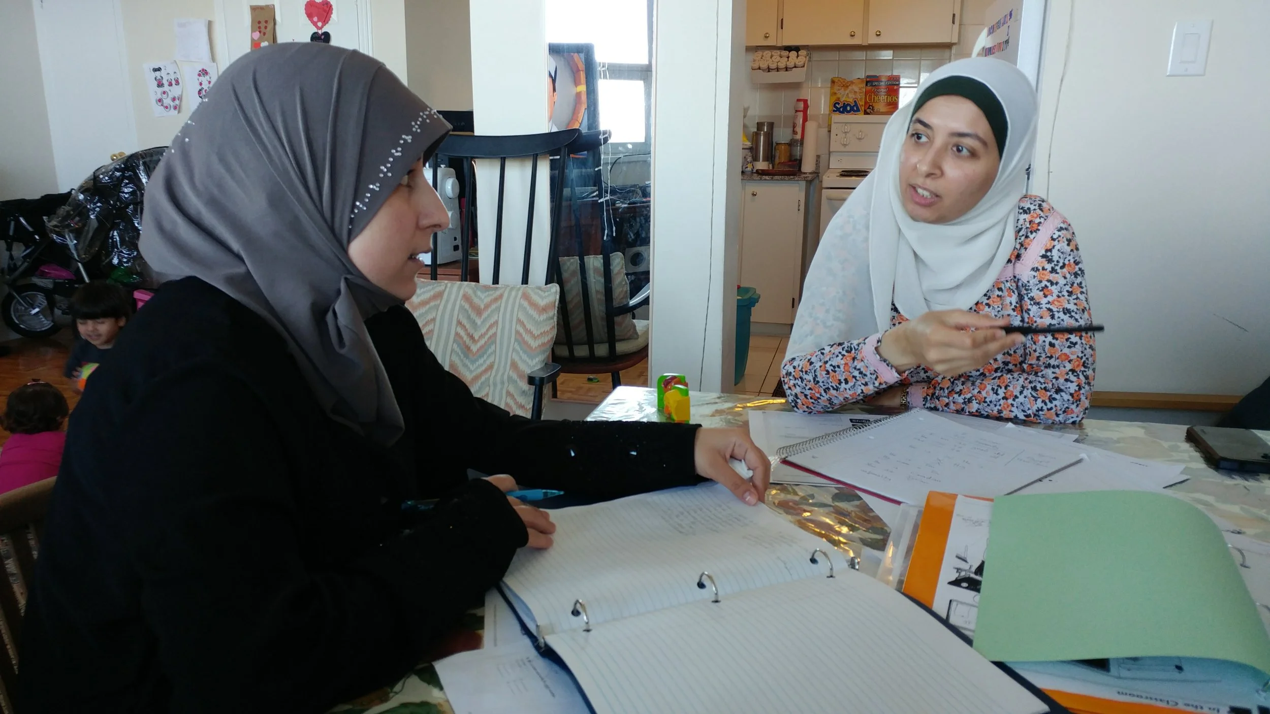 Rawaa and Nahla tackle the English language