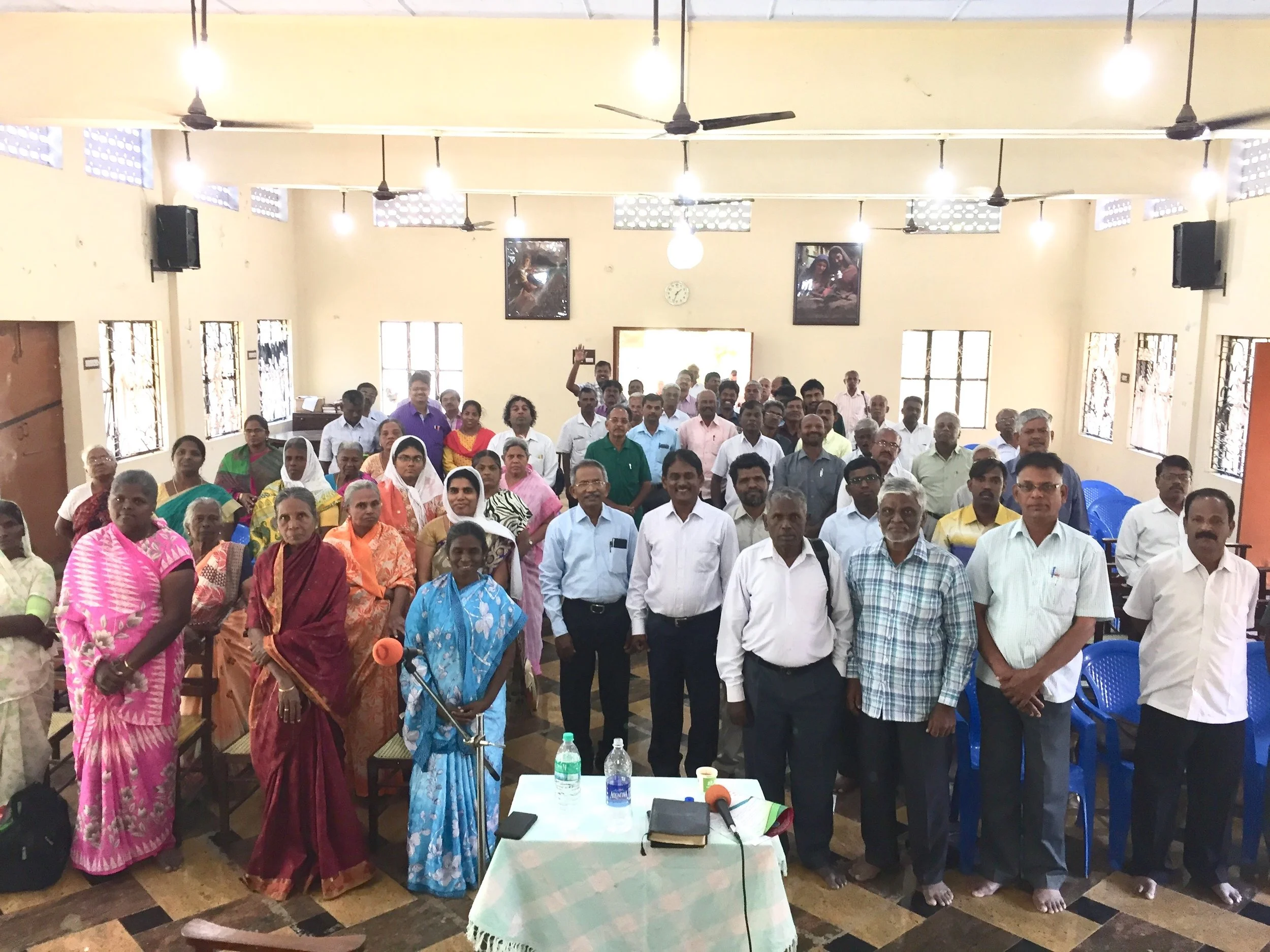 Independent Pastors Gathering February 1, 2018 at the Church of the Divine Patience, Railway District, Madurai, Tamil Nadu, India.