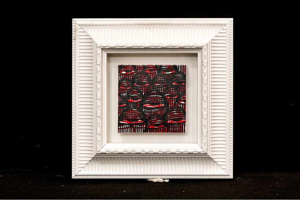 Black and Red on Canvas