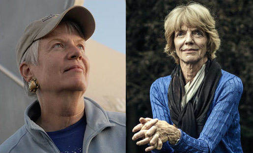 Jill Tarter (L) and Patricia Churchland