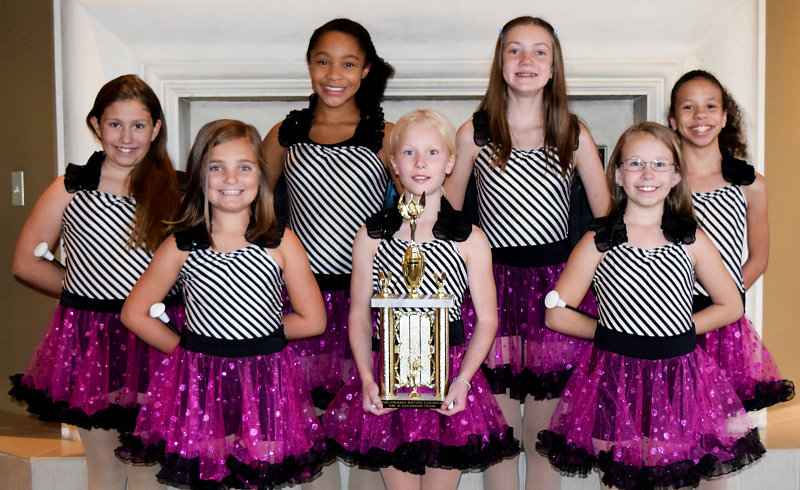 1st Place in Small A Juvenile Show Twirl Team!