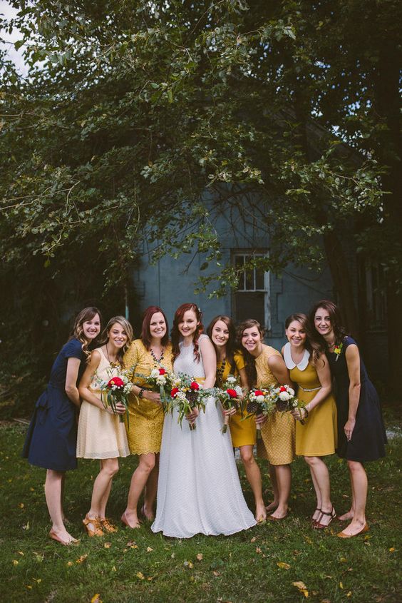 18-navy-and-mustard-mismatching-bridesmaids-dresses.jpg
