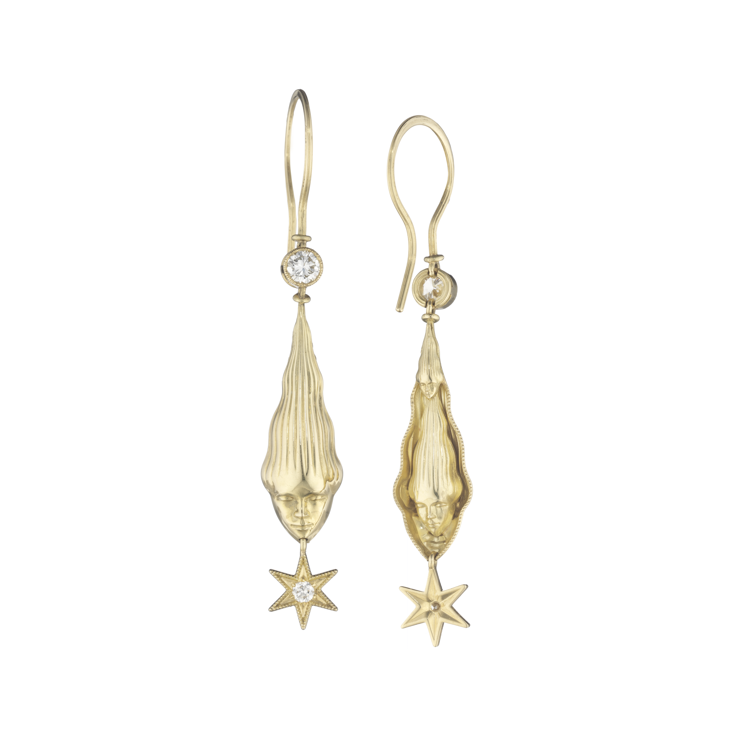 Earrings - Star Struck Printed Lady French Wire Earrings 2.png