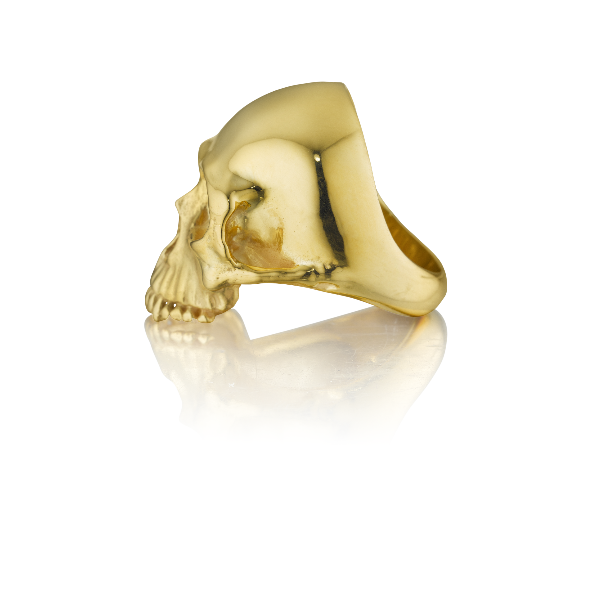 Solid Gold Skull Ring