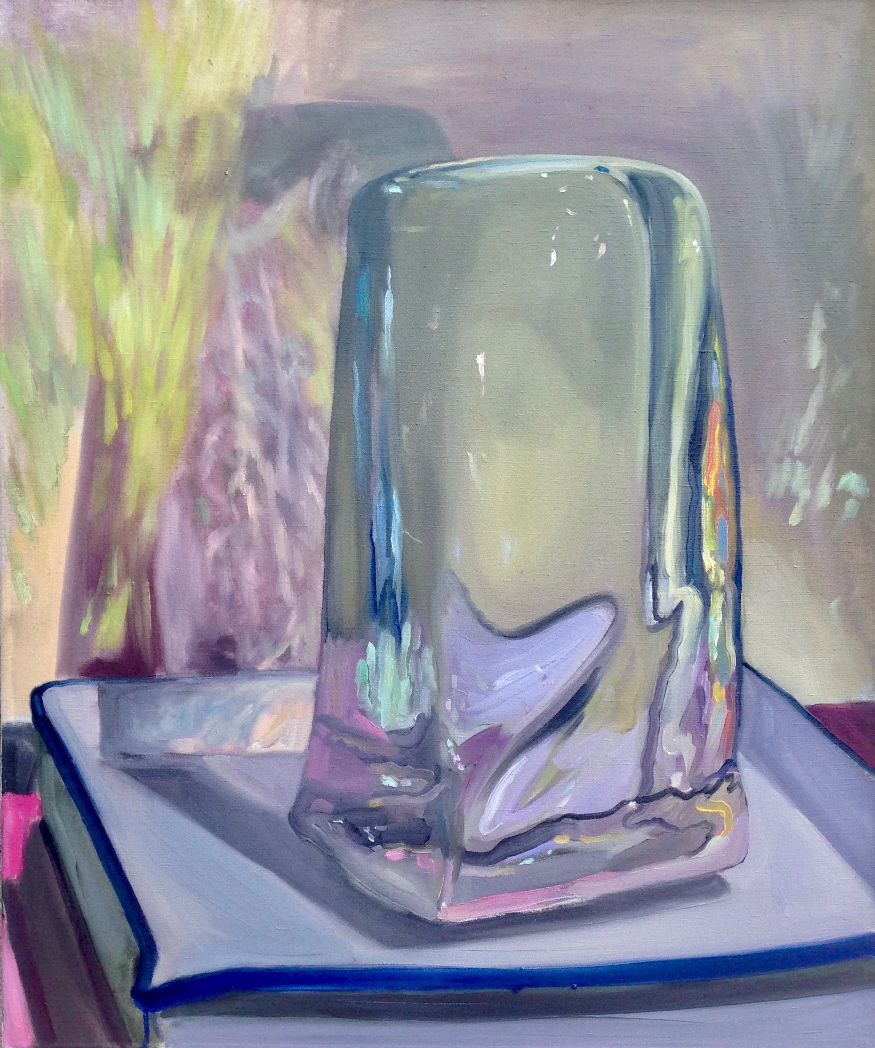 Greta Waller (b. 1983), Electric Slide , 2018, oil on linen, 36 x 30 inches.