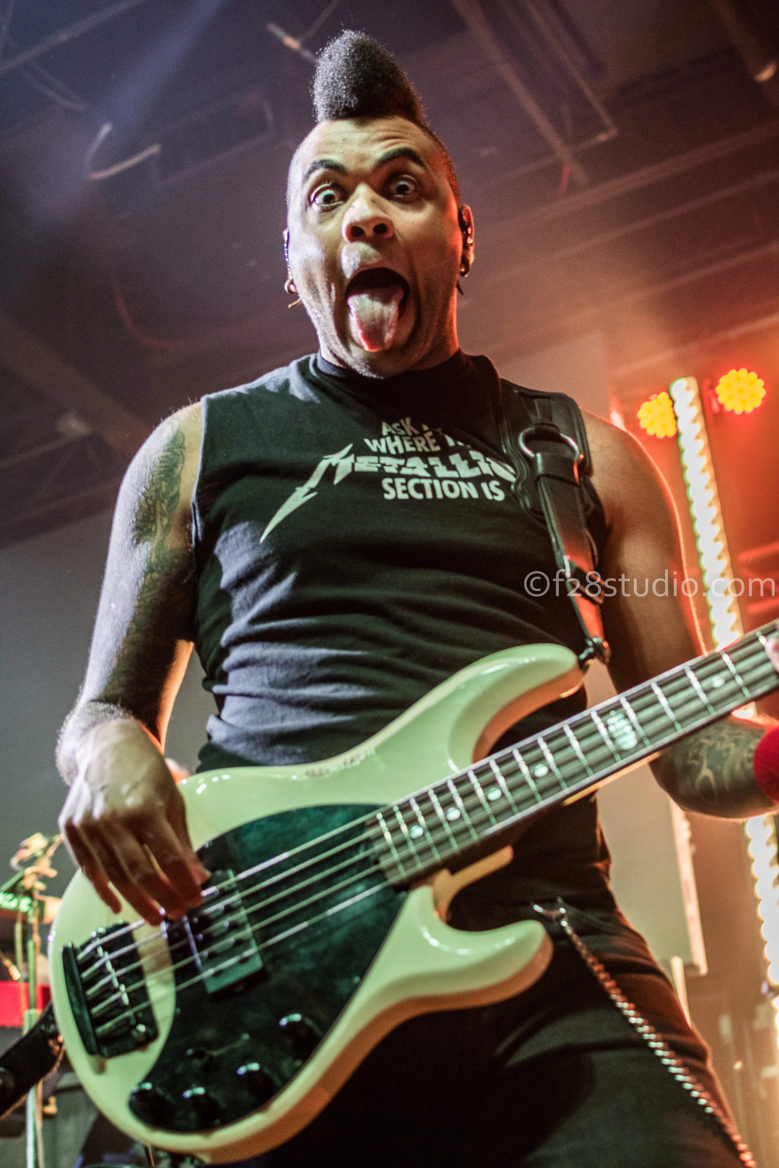 Bassist for Chase Rice. I always wanted a "tongue stick out" photograph. I finally got one!