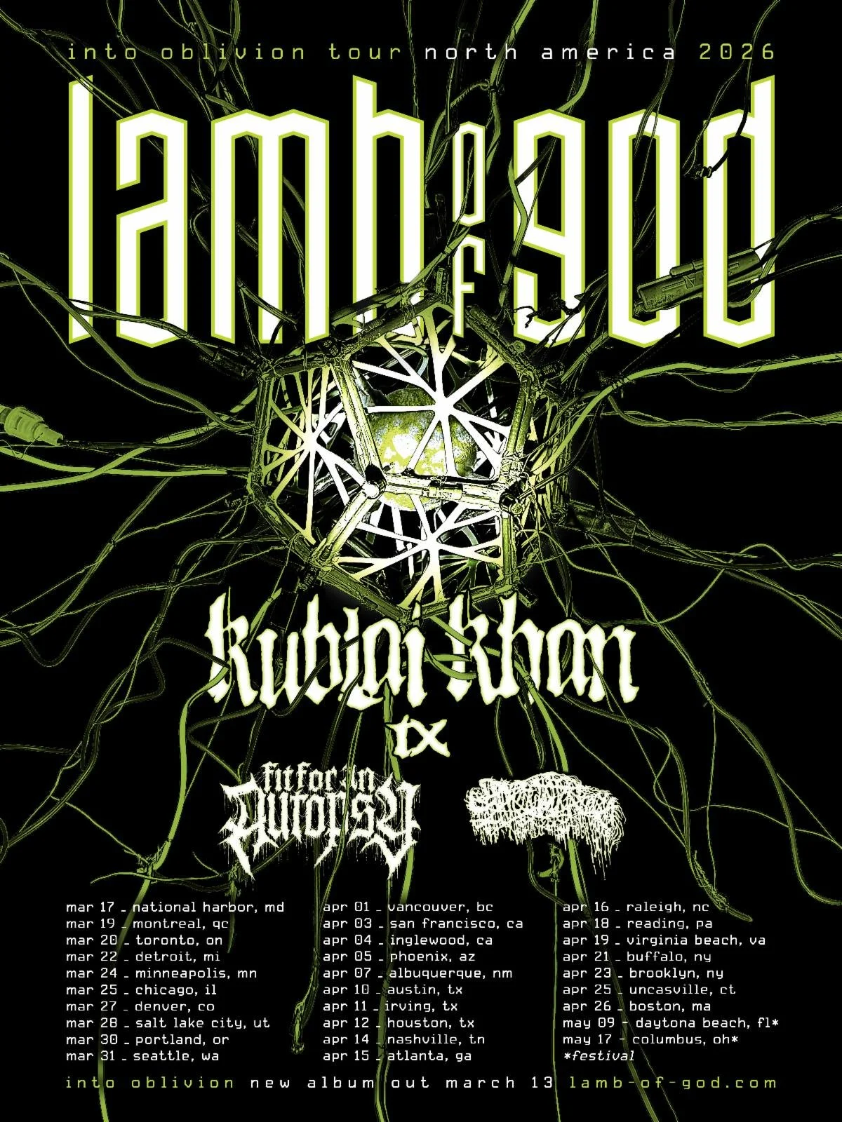LAMB OF GOD RELEASE NEW LP!!