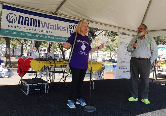    Lillian Fillpot , Administrator, Santa Clara Partners in Wellness, speaks at the Silicon Valley NAMI Walk   &nbsp;Saturday, September 17.  