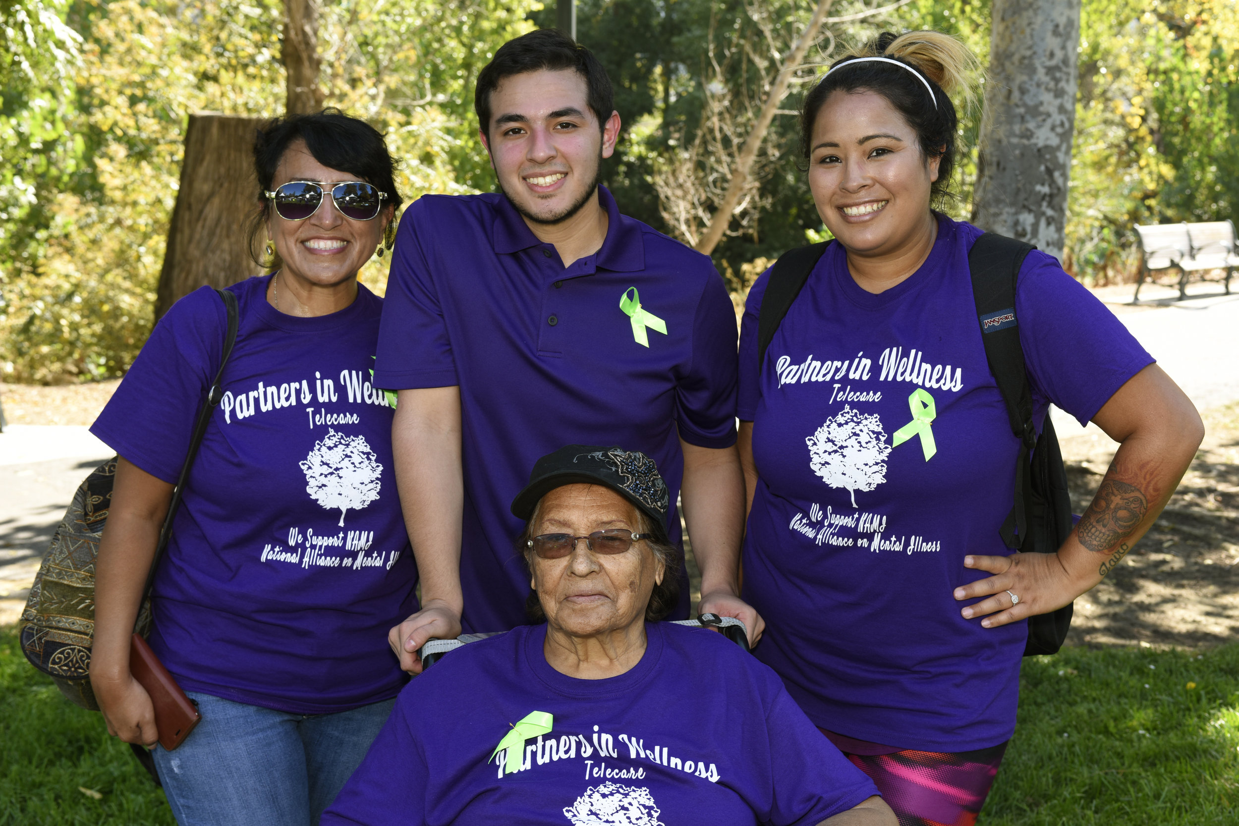   (L-R):&nbsp;Rachael Castro  ,&nbsp;  Mathew Castro,  &nbsp;  Edie Coronado,&nbsp; and &nbsp;Justina Coronado  at the Silicon Valley NAMI Walk  on   Saturday, September 17.  