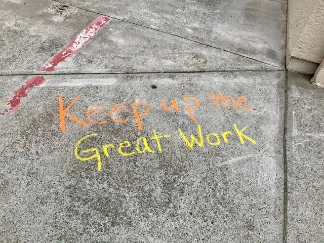 days after the world health organiation declared coronavirus a global pandemic, a music therapist at morton bakar center spread messages of hope around the campus.